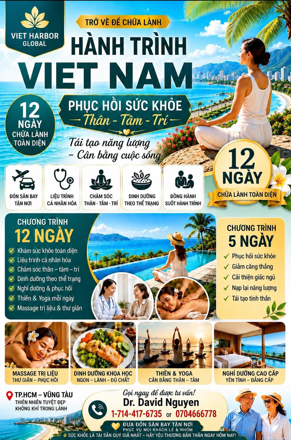 Viet Harbor Global Vietnam wellness tour flyer